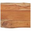 vidaXL Blat masă 70x60x2,5cm dreptunghiular lemn acacia contur natural