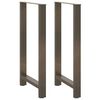 vidaXL Picioare de masă de bar, oțel natural, 2 buc., 60 x (110-111) cm, oțel
