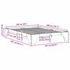 vidaXL Cadru de pat Maroniu cerat 160 x 200 cm Lemn de pin masiv