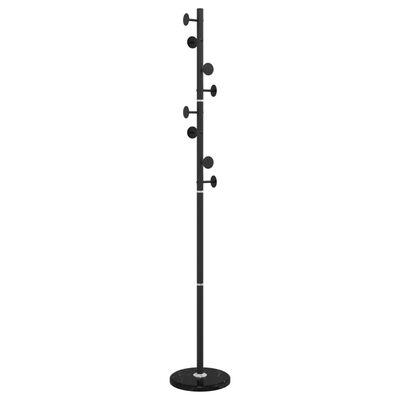 vidaXL Cuier de haine, negru, 176 cm, fier vopsit electrostatic