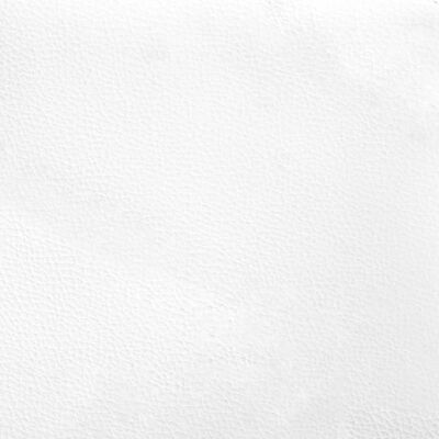 vidaXL Fotoliu de birou rabatabil, alb, piele ecologică