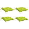 vidaXL Perne de scaun, 4 buc., verde aprins, 40x40x7 cm, textil oxford