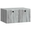 vidaXL Oglindă TV montată pe perete 59,5 x 41 x 30 cm Sonoma gri
