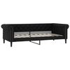 vidaXL Pat de zi, negru, 90x190 cm, piele ecologică