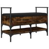 vidaXL Bancă de pantofi, stejar fumuriu 85,5x42x57,5 cm lemn prelucrat