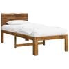 vidaXL Cadru de pat single cu tablie ROSTOCK natural 75 x 190 cm