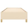 vidaXL Cadru de pat fără saltea, crem, 100x200 cm, textil