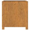 vidaXL Jardiniere cu picioare 2 buc. ruginiu 50x50x50 cm oțel corten