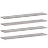 vidaXL Rafturi de perete, 4 buc., gri sonoma, 100x20x1,5 cm, lemn