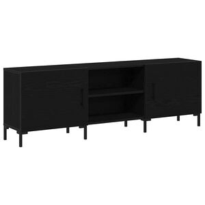 vidaXL Set comodă TV 150 x 30 x 50 cm Stejar Negru Lemn prelucrat