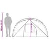 vidaXL Cabină cort de camping 4 persoane gri și portocaliu impermeabil