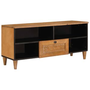 vidaXL Cabinet TV cu sertar 100 x 33 x 46 cm Lemn de mango solid
