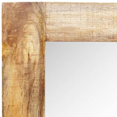 vidaXL Oglindă de perete, cadru din lemn masiv, 120 x 60 cm