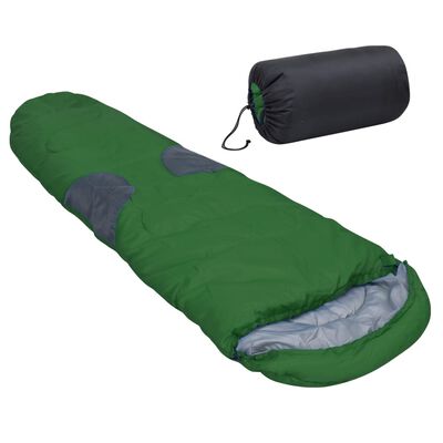 vidaXL Sac de dormit, verde, 2000 g, -5 ℃