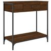 vidaXL Masă consolă, stejar maro, 75x34,5x75 cm, lemn prelucrat