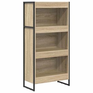vidaXL Dulap pentru cărți 60 x 30 x 121 cm Lemn prelucrat Sonoma
