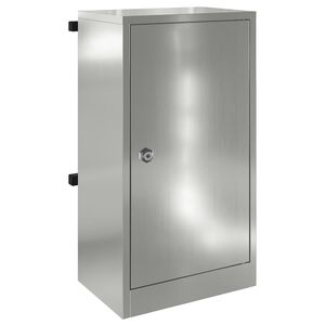 vidaXL cutie poștală Negru 30 x 23 x 55 cm Oțel galvanizat