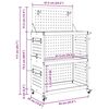 vidaXL Cărucior pentru unelte cu raft Manual Antracit 65 x 35 x 111 cm