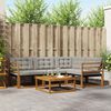 vidaXL Set de canapele de exterior 5 pcs Gri natural și deschis
