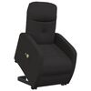 vidaXL Fotoliu de masaj cu ridicare, negru, material textil