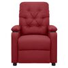 vidaXL Fotoliu de masaj electric rabatabil, roșu vin, textil