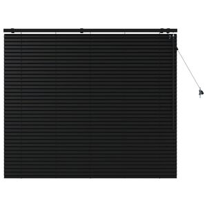 vidaXL Jaluzea venetiană Negru 140 x 130 cm 35 mm