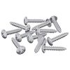 vidaXL Șuruburi din Lemn 12 buc. Argintiu M3,5 x 20 mm Oțel