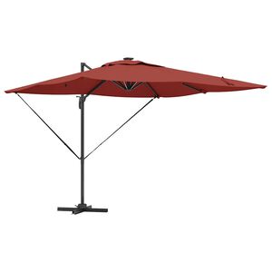 vidaXL Umbrelă de soare Terracota 286 x 284 x 270 cm