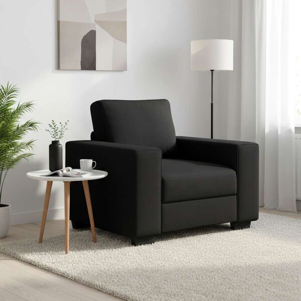 vidaXL Canapea Scaun Negru 100x77x82 cm Tesatura