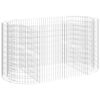 vidaXL Strat &icirc;nălțat gabion, 200x100x100 cm, fier galvanizat