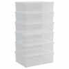 vidaXL Cutii de depozitare din plastic, 6 buc., 25 L, stivuibile