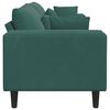 vidaXL Canapea cu pernă Verde închis 250 x 77 x 76 cm Catifea
