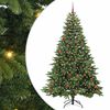vidaXL Brad de Crăciun artificial cu 300 LED Verde 210 cm PE și PVC