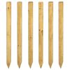 vidaXL St&acirc;lpi de Gard 6 buc. Maro 150 cm Lemn masiv de pin