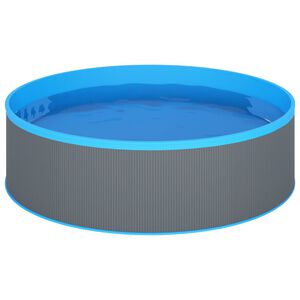 vidaXL Piscină cu valuri, gri, 350x90 cm