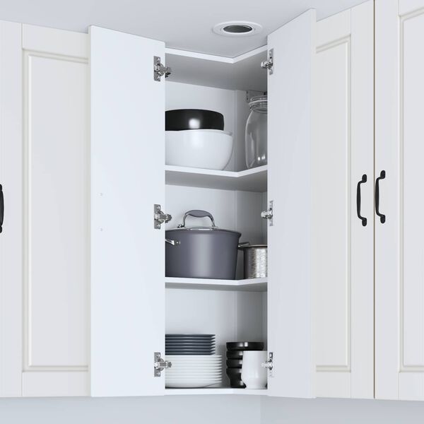 vidaXL Dulap de bucătărie cu raft Alb 57 x 57 x 100 cm Lemn compozit