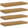 vidaXL Raft de perete 4 buc. Bej 60 x 23,5 x 3,8 cm Lemn prelucrat