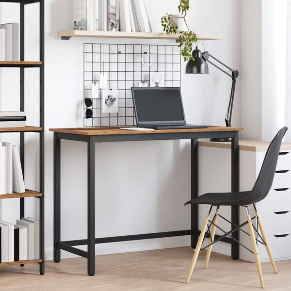 vidaXL masă Lemn vechi 80 x 50 x 76,5 cm Lemn ingineresc și oțel