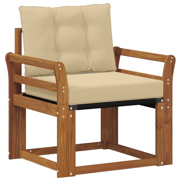 vidaXL Set de canapele de exterior Lemn solid de Acacia și Textilene