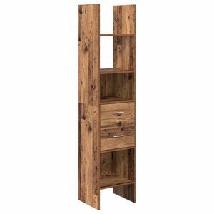 vidaXL Dulap pentru cărți 2 niveluri 40 x 35 x 180 cm Lemn prelucrat