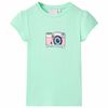 vidaXL Tricou pentru copii, verde aprins, 116