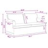 vidaXL Set de canapea 2 pcs Gri &icirc;nchis 162 x 80 x 85 cm țesătură