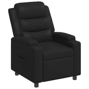 vidaXL Fotoliu recliner Negru 75 x 93 x 98 cm Țesătură