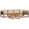 vidaXL Set de canapele de exterior 5 pcs natural Lemn Solid de Acacia