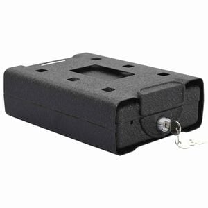 vidaXL Seif pentru mașină cu blocare Negru 22 x 16 x 7 cm Oțel