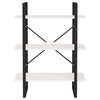 vidaXL Bibliotecă cu 3 rafturi, alb, 80x30x105 cm, lemn masiv de pin