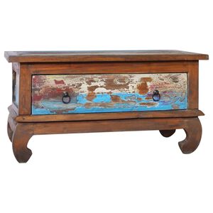 vidaXL Măsuță de cafea, 80 x 50 x 40 cm, lemn de tec reciclat