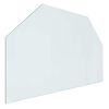 vidaXL Placă de sticlă pentru semineu Transparent 80 x 50 cm Sticlă