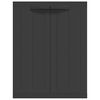 vidaXL Dulap depozitare de exterior, negru, 65x37x85 cm, PP