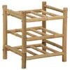 vidaXL Raft pentru vin natural 32,5 x 29,5 x 36 cm Bambus